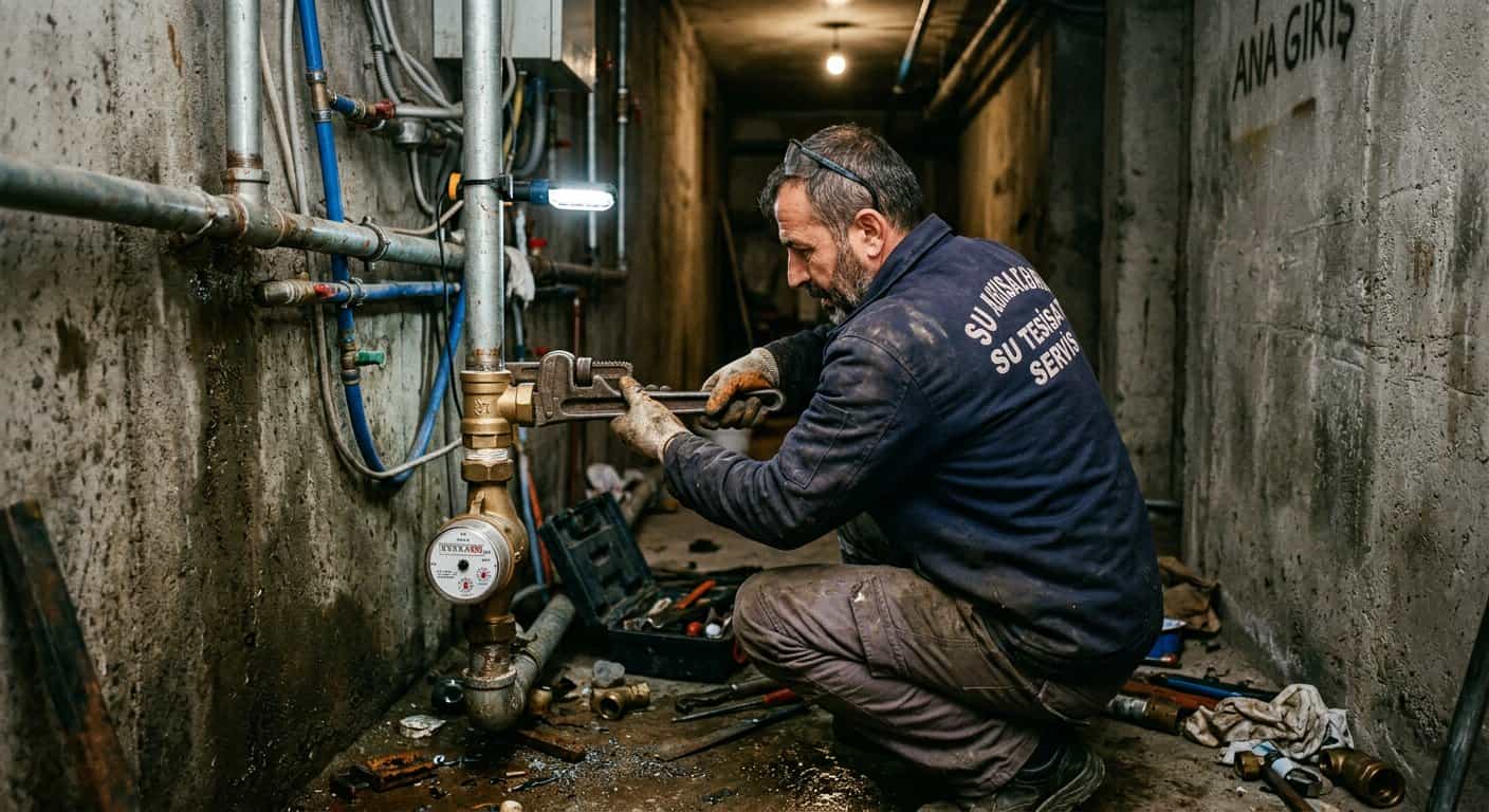 Adana Ana Su Vanası ve Sayaç Bağlantısı