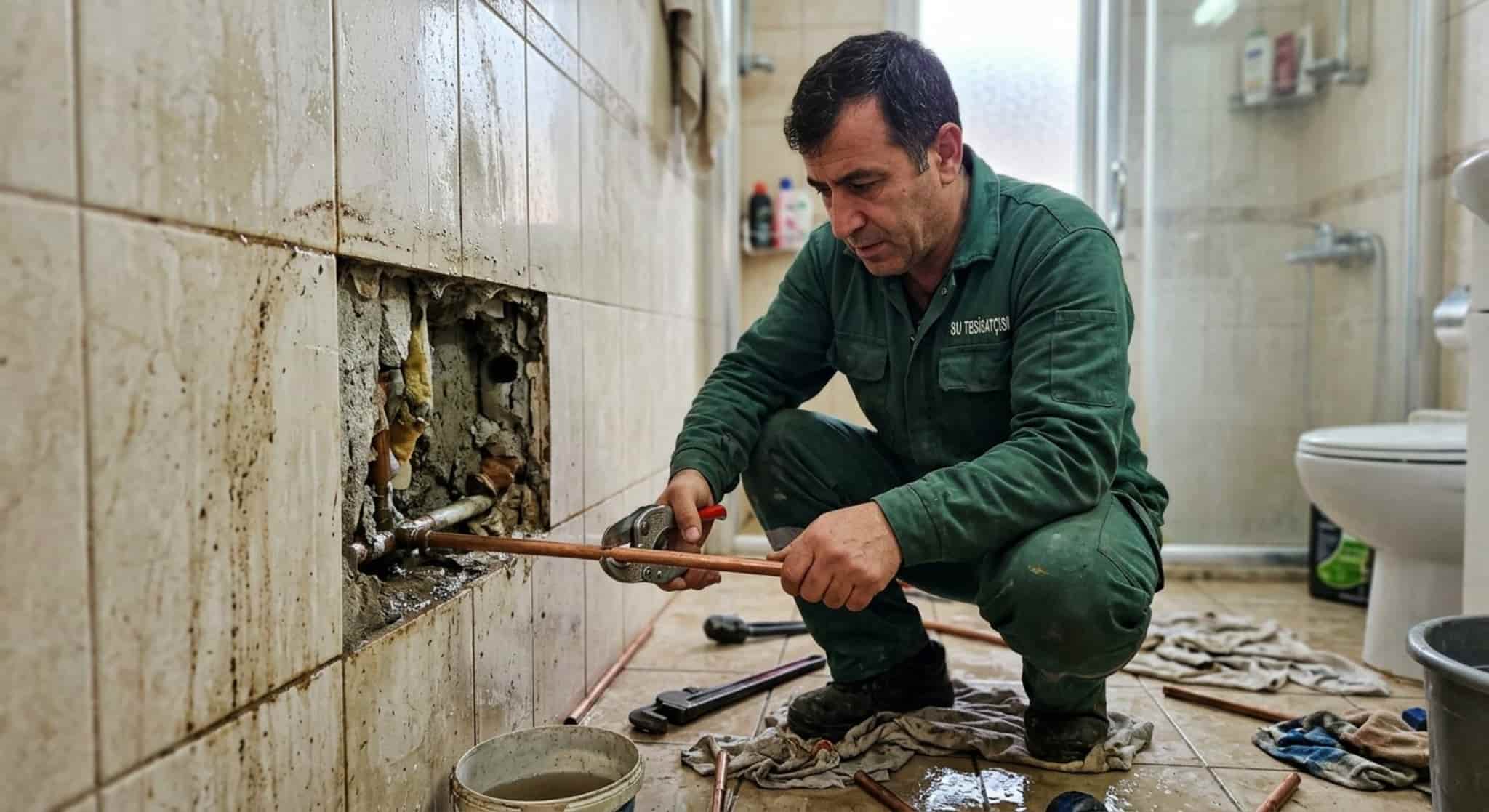 Karataş vana ve boru bağlantısı